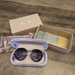 Miu Miu Black Sunglasses